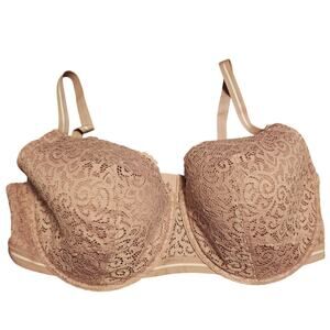 Thirdlove Artisan lace balconette bra 40 E pink